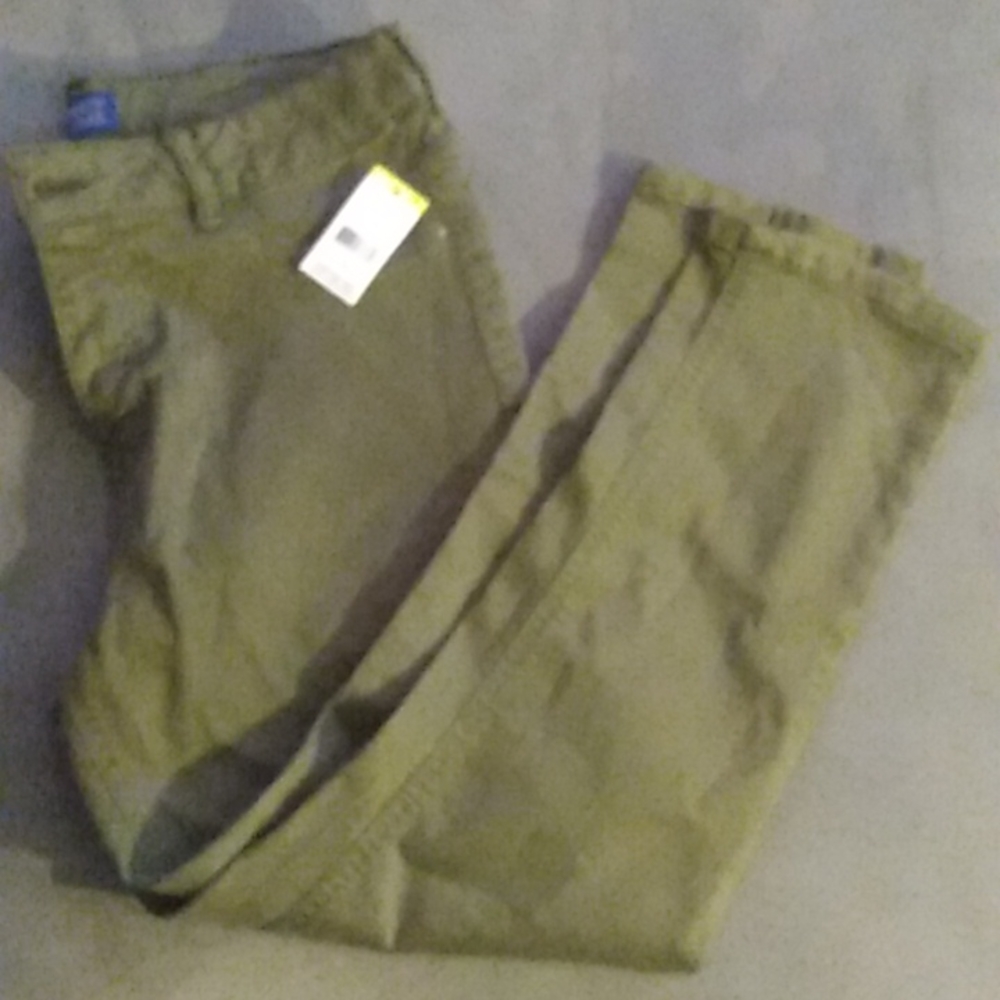 Olive Green Simply Styled Cropped Jeggings